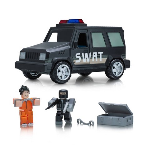 Roblox Action Collection Jailbreak Swat Unit Vehicle With Exclusive Virtual Item Target - roblox toys walmart shark bite and a code