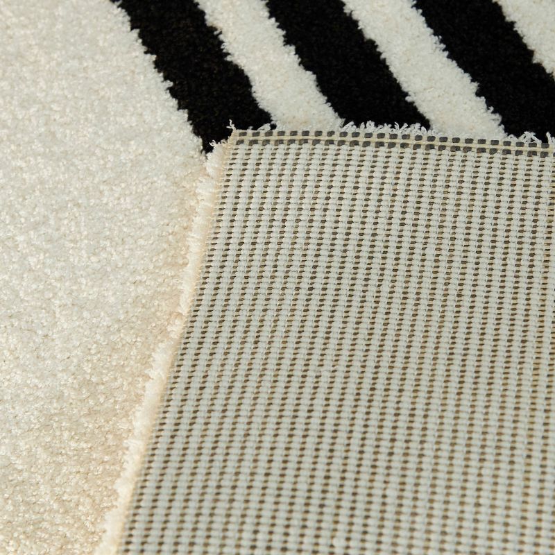 Anscombe Contemporary Stripe Rug White - Balta Rugs, 3 of 6