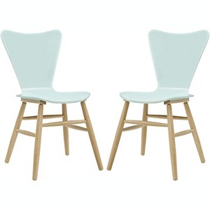 Modway Cascade Dining Chair Set of 2 Light Blue - 1 of 3