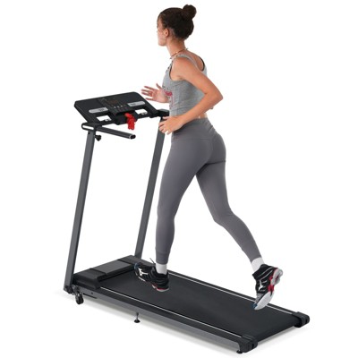 VisioGear Folding Treadmills Walking Pad Treadmill for Home Office, 265LBS Capacity Treadmill for Walking Running, Black, 46.85"*19.68"*37.8"