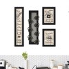 "Kitchen Collection VII" 4-Piece Vignette with 7-Peg Mug Rack by Millwork Engineering, Black Frame - 3 of 4