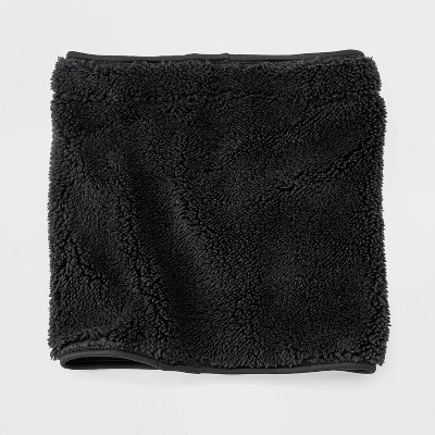 Men's Faux Shearling Neck Warmer Scarf - Goodfellow & Co™ Black