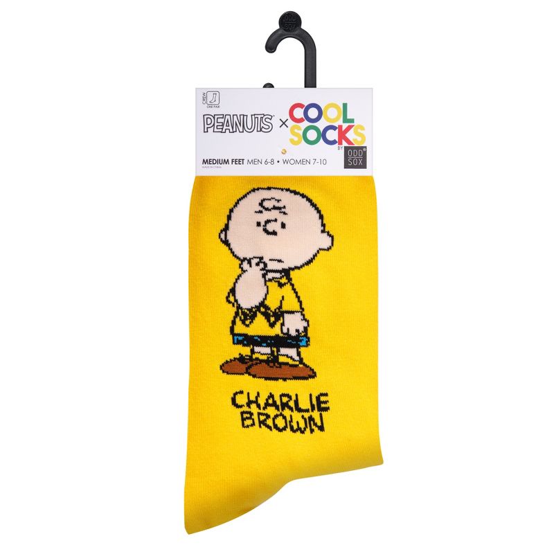 Cool Socks, Charlie Brown, Funny Novelty Socks, Medium, 5 of 6
