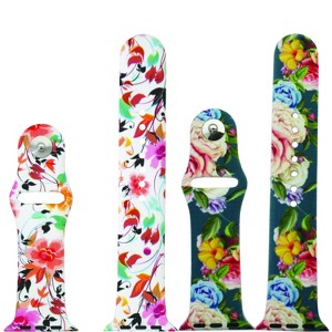 Olivia Pratt 2-Pack Printed Silicone Apple Watch Band - 1 of 4