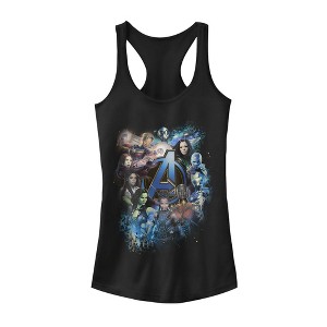 Juniors Womens Marvel Avengers: Endgame Heroine Poster Racerback Tank Top - 1 of 4
