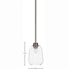Toltec Lighting Rocklin 1 - Light Pendant in  Brushed Nickel with 6.25" Clear Bubble Shade - 2 of 2