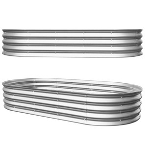 Dolonm Galvanized Raised Garden Bed | Rust-Resistant | Adjustable Modular Design | Easy Assembly | American Style - 1 of 4
