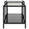 vidaXL Tea Tables 2 pcs Tempered Glass Black - 4 of 4