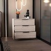 TiramisuBest Rustic Brown Finish Chest with Storage Drawers Clipped Corners Transitional Style Wooden Bedroom Furniture 1pc with Brown for D - 3 of 4