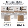 Prominence Home Russwood 42" Farmhouse Ceiling Fan with No Light, Remote Control, 3 Mounting Options, 5 Dual Finish Blades & Reversible Motor, Bronze - 3 of 4
