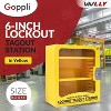 oppli Lockout Tagout Cabinet – Wall-Mountable Steel LOTO Station with 2 Adjustable Shelves – Unfilled Lock Out Tag Out Storage Cabinet (Yellow) - 3 of 4