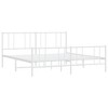 vidaXL Powder-Coated Steel Metal Bed Frame with Headboard, Footboard, Comfortable Back Support and Extra Underneath Storage Space - 4 of 4