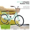 Gulches 24 Inch Single Speed Folding Lady  Bike  , Durable Steel Frame,Compact Design for Easy Storage and Commuting - 2 of 4