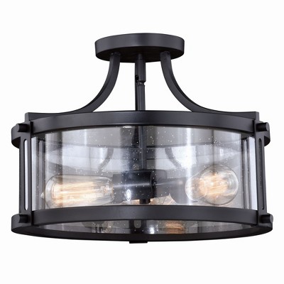 Vaxcel Holbrook 3 - Light Flush Mount in  Noble Bronze