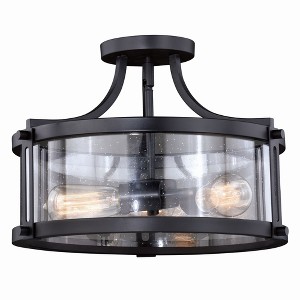 Vaxcel Holbrook 3 - Light Flush Mount in  Noble Bronze - 1 of 4