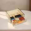 Unique Bargains Dust-proof Makeup Organizer for Earrings Jewelry Brown 1 Pc - 2 of 4