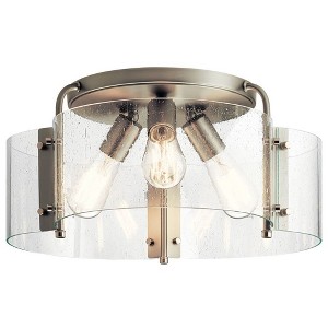 Kichler Lighting Thoreau 3 - Light Semi-Flush Mount in  Brushed Nickel - 1 of 3