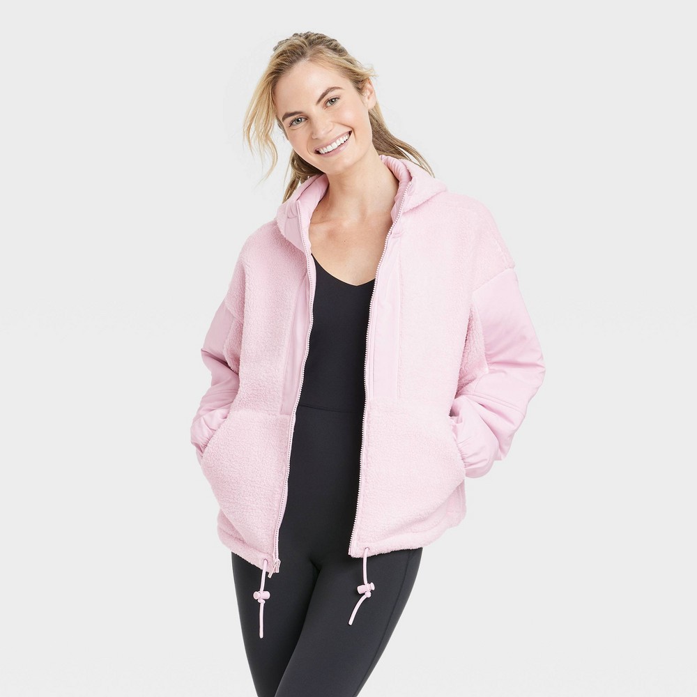 Women's Full-Zip Jacket - All in Motion Light Pink S