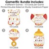 Big Dot of Happiness Fall Foliage Baby - 4 Autumn Leaves Baby Shower Games - 10 Cards Each - Gamerific Bundle - 3 of 4