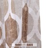 2 Pcs Cross Bamboo Print Sheer Curtains - Translucent Window Decor. Easy to Hang, Ideal for Adding Natural-Chic Vibe to Home Spaces - 3 of 4