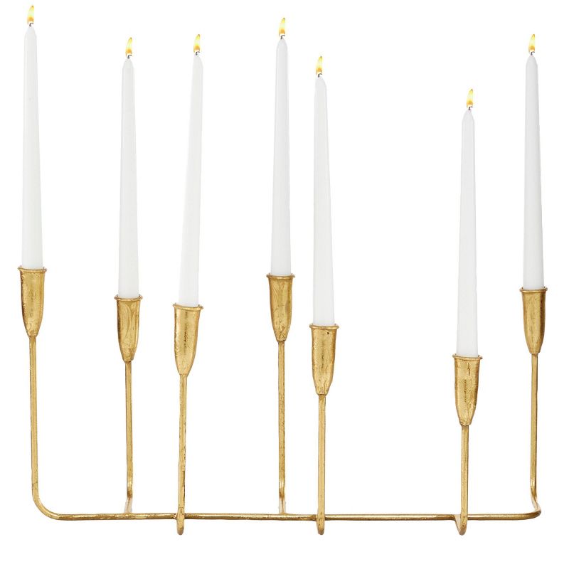 Contemporary Metal Candle Holder Gold - CosmoLiving by Cosmopolitan, 1 of 20