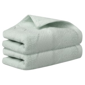Unique Bargains Cotton Thick Lightweight Highly-absorbent Towels for Bathroom Travel 2 Pcs - 1 of 4