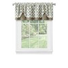Kate Aurora Modern Geometric Button Tuck Layered Rod Pocket Window Valance - 2 of 2