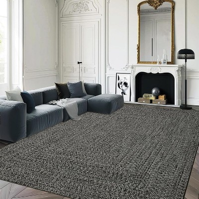 Modern Hallway Runner Rug, Washable Non-Slip Low Pile Carpet, Soft Stain-Resistant Faux Wool Rug for Kitchen, Bedroom