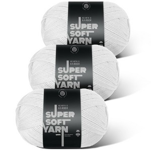 Hearth & Harbor Acrylic Yarn for Crocheting & Knitting - Soft Yarn for Crocheting, 370 Yards Knitting Yarn, Medium Worsted Weight Yarn 4 - 1 of 4