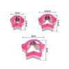 Unique Bargains Cookie Cutters Hanging Basket Star Cookie Mould Dishwasher Safe Stainless Steel Rose Red Silver Tone 1Set - 3 of 4