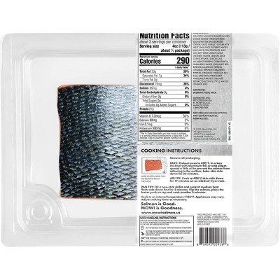 MOWI Fresh Garlic Herb Butter Atlantic Salmon Portion - 12oz