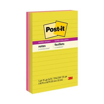 3M Post-it® Super Sticky Lined Notes 4x4 Miami Collection - Pack of –  Istiklal Library