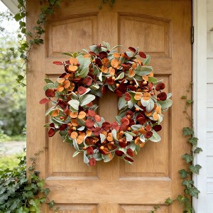 Spring Easter Artificial Wreath, 20-Inch Grapevine Decor - 1 of 4