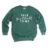 Simply Sage Market Talk Football To Me Garment Dyed Sweatshirt - 2 of 4