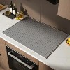 LunaLulinlk 28 x 20 Inches Large Heat Resistant Kitchen Counter Protector, Dish Drying Rack Mat, Non-Slip Countertop Protection Pad - 3 of 4