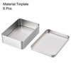 Unique Bargains Tinplate Portable Compact Durable Storage Container 6 Pcs - 3 of 3