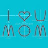 Girl's Design By Humans I Love You Mom Math Equations By WatercolorFun T-Shirt - 2 of 2