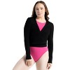 Capezio Women's Ribbed Sweater Knit Wrap Sweater - 3 of 4