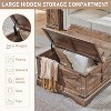 SinCiDo Farmhouse Square Coffee Table, Lift Top Wooden Center Table w/Hidden Storage for Living Room & Home - 4 of 4