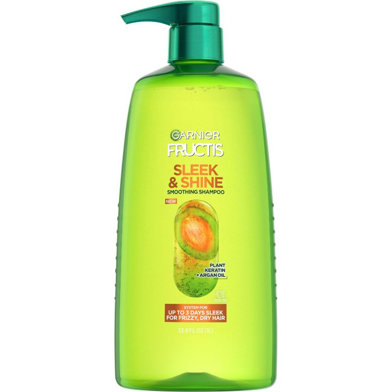Garnier Fructis Sleek & Shine Fortifying Shampoo for Frizzy Hair, 1 of 7