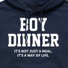 Men's - Instant Message - Boy Dinner Way Of Life Graphic Fleece Pullover Hoodie - 2 of 4