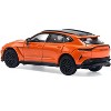 Aston Martin DBX 707 Cosmos Orange Metallic with Black Top 1/64 Diecast Model Car by Pop Race - 3 of 4