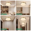 KWPZQEB Ceiling Light, Iron Round Low Profile Ceiling Light, 24W Flush Mount Ceiling Light, 3 Color Temperature Options for Bedroom, Closet Room - 4 of 4
