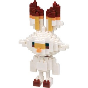 Kawada Nanoblock Pokemon Series Scorbunny Micro-Sized Building Block Set - 1 of 3
