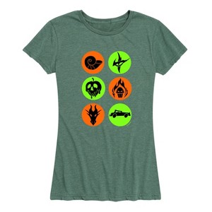 Women's - Disney Villains - Villian Symbols Short Sleeve Graphic T-Shirt - 1 of 4
