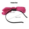 Unique Bargains Women's Fashion Satin Bow Knot Headband 0.31 Inch Wide 1 Pc - 4 of 4