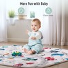 GOTGELIF 50"x50" Extra-Thick Cushioned Foam Baby Play Mat Foldable & Non-Slip Tummy Time Mat - 4 of 4