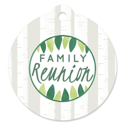Big Dot of Happiness Family Tree Reunion - Family Gathering Party Favor Gift Tags (Set of 20)