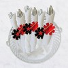 Big Dot of Happiness Red Carpet - Movie Night Party Paper Napkin Holder - Napkin Rings - Set of 24 - 3 of 4
