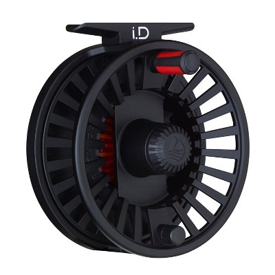 Redington iD Mighty Powerful Prespooled Aluminum Personalized Smooth Large 7/8/9 Fly Fishing Reel with Nylon Case, Black